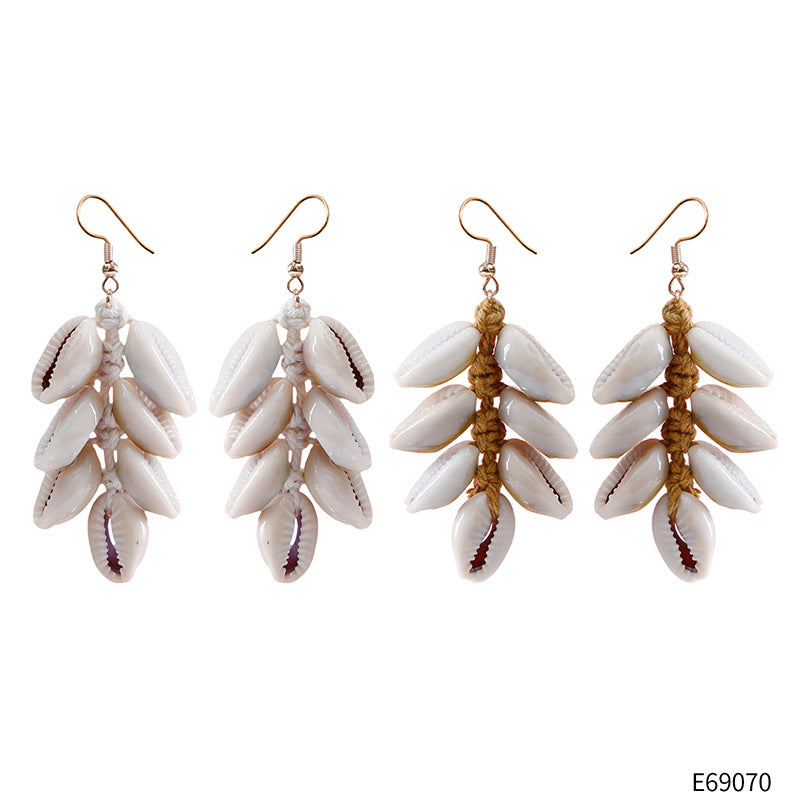 Wholesale Ocean Wind Conch Shells Earrings